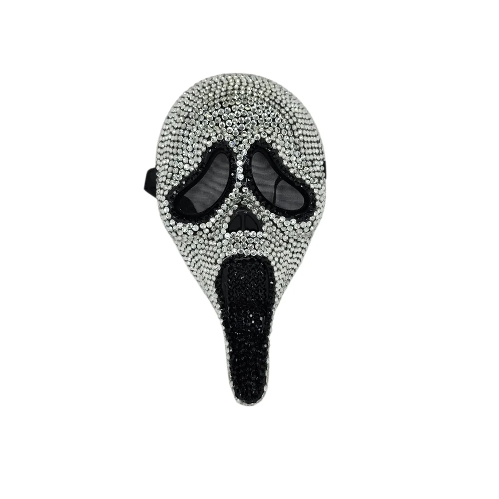 Scream Bling Rhinestones Mask Accessory Children's Girl Size Spirit Halloween